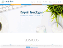 Tablet Screenshot of dolphin-tecnologias.com